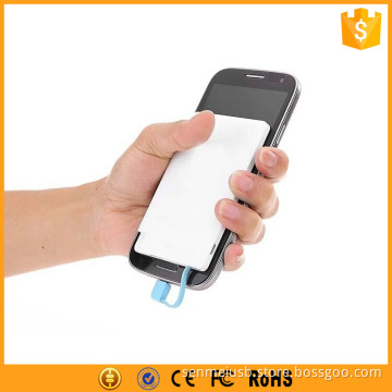 Ultra thin mobile power bank flat white for mobile phone
